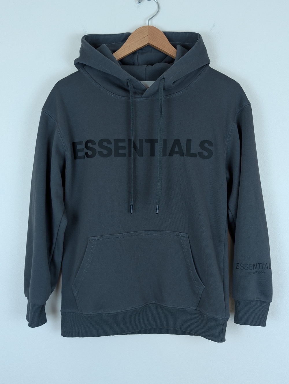 Essentials Fear Of God Grey Pullover Hoodie